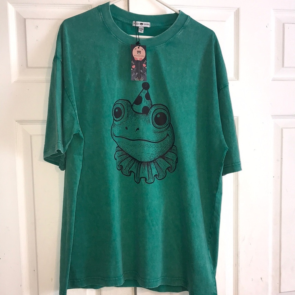 NWT Men’s Green Frog Graphic Tee